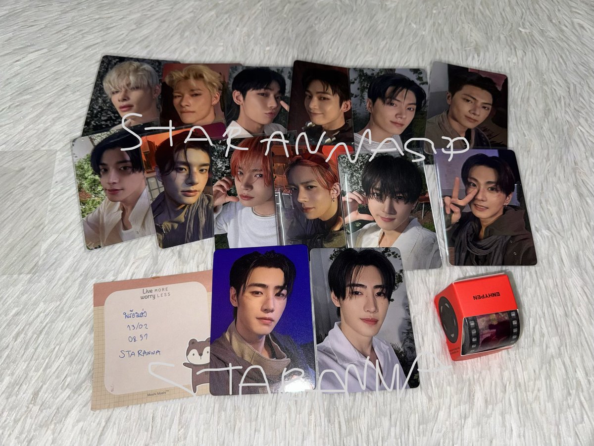 พร้อมส่ง 

📍 ENGENE MEMBERSHIP KIT
 การ์ด ซองฮุน Sunghoon   180 บ. ได้2 ใบ  + แถม เทป เอนไฮเพน

ค่าส่ง 30  /ให้เอาลง ใน ชป. ส่งฟรี /นัดรับ

#ตลาดนัดENHYPEN #ตลาดนัดเอนไฮเพน #Enhypen #ตลาดนัดเอนจีน #Engene