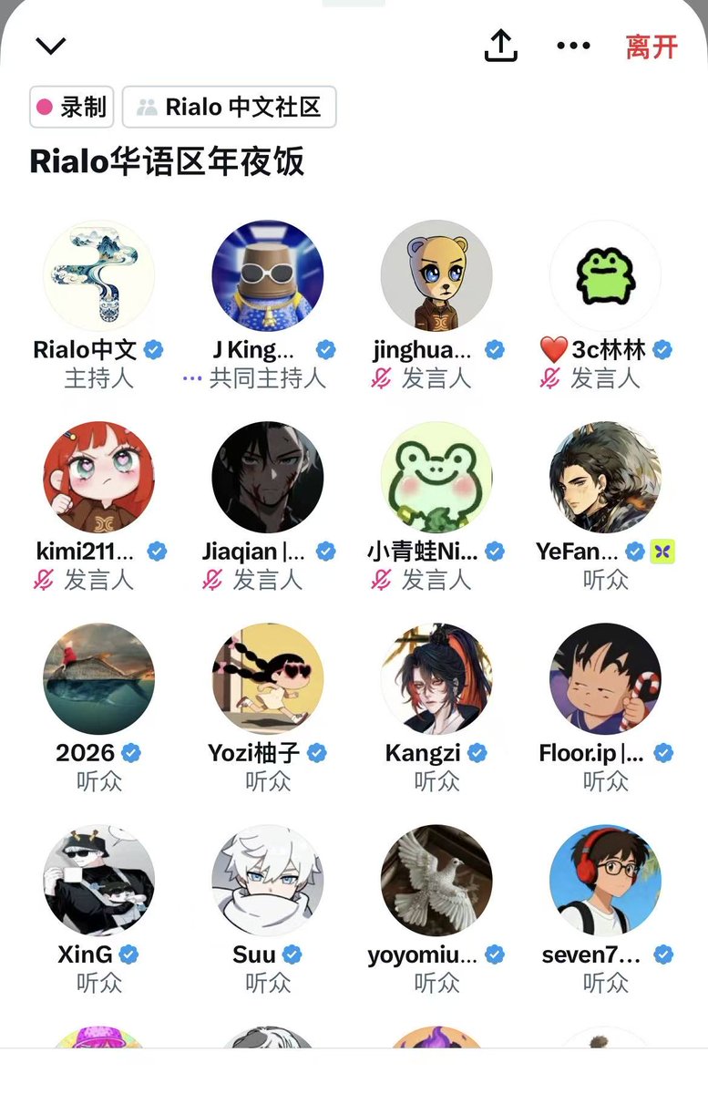 今晚参加了 rialo 华语区的 Space，也顺带分享了一些自己的想法。

在我看来，当下正处在熊市阶段。但熊市未必是坏事，它给了我们最宝贵的时间。与其焦虑行情，不如把时间投入到提升自己上。无论是写作、绘画、做视频，还是打磨表达能力，这些都会在下一轮周期里成为真正的筹码。

rialo给了我们一个从