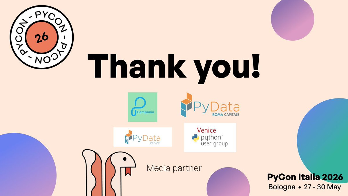PyCon Italia tweet media