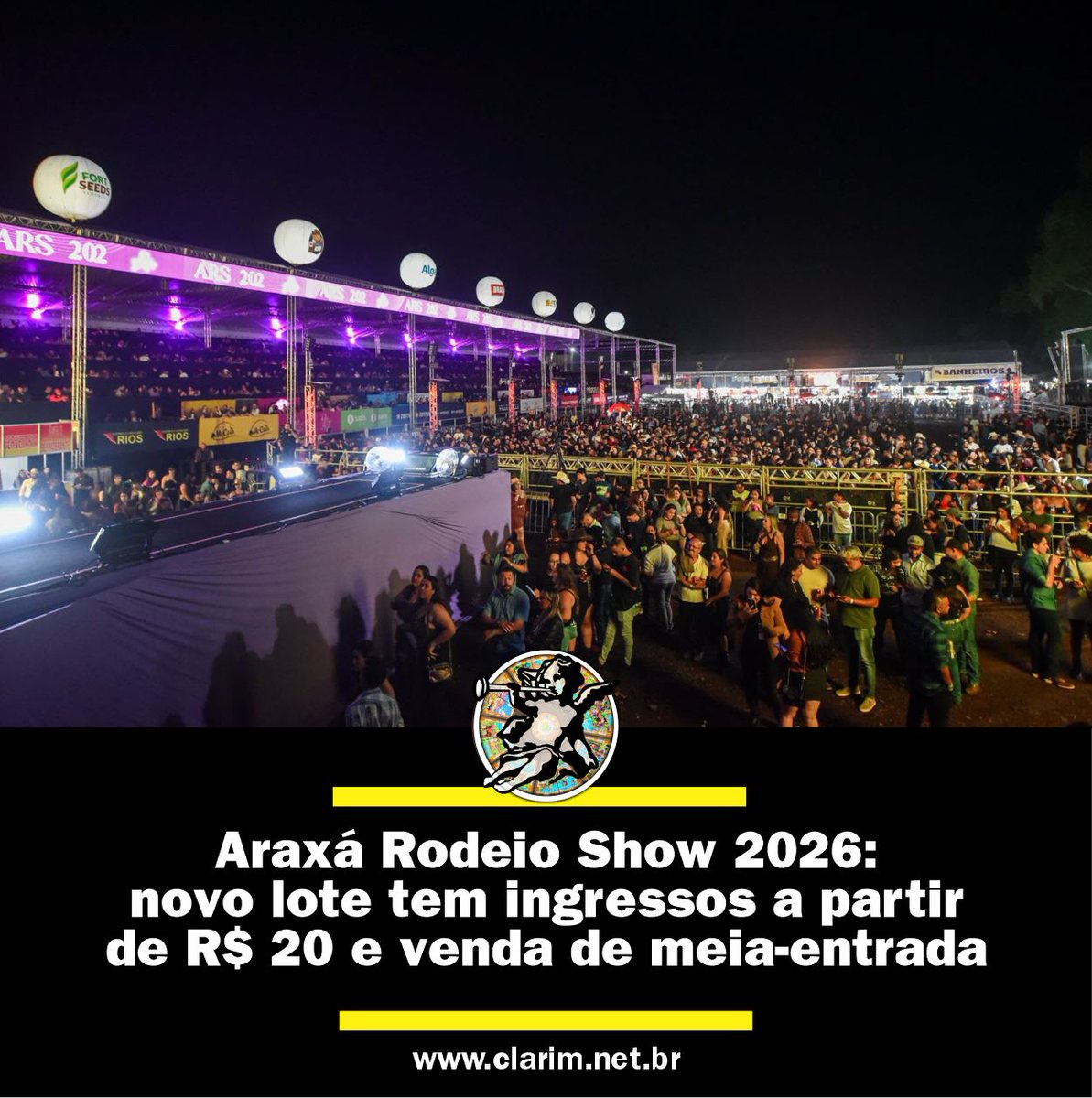 🎤 Araxá Rodeio Show 2026 ➡ clarim.net.br/araxa-rodeio-s…