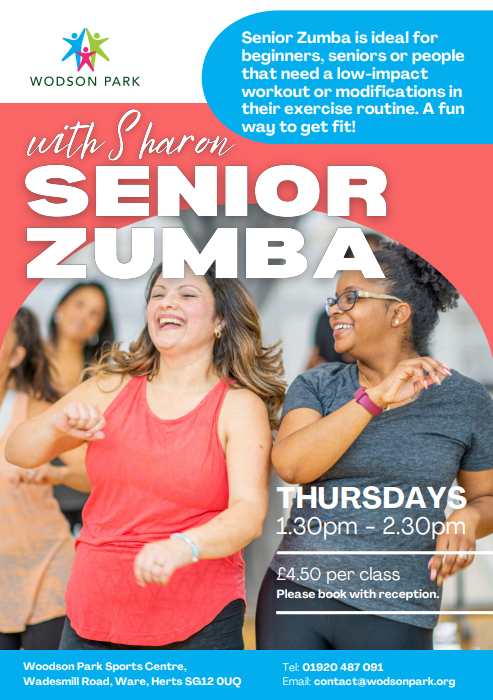 Turn your workout into a party with Zumba at Wodson Park.

Our Zumba classes combine energetic music with fun, easy-to-follow dance routines that get your heart pumping and leave you feeling energised.

View our full timetable here: bit.ly/3GL0E