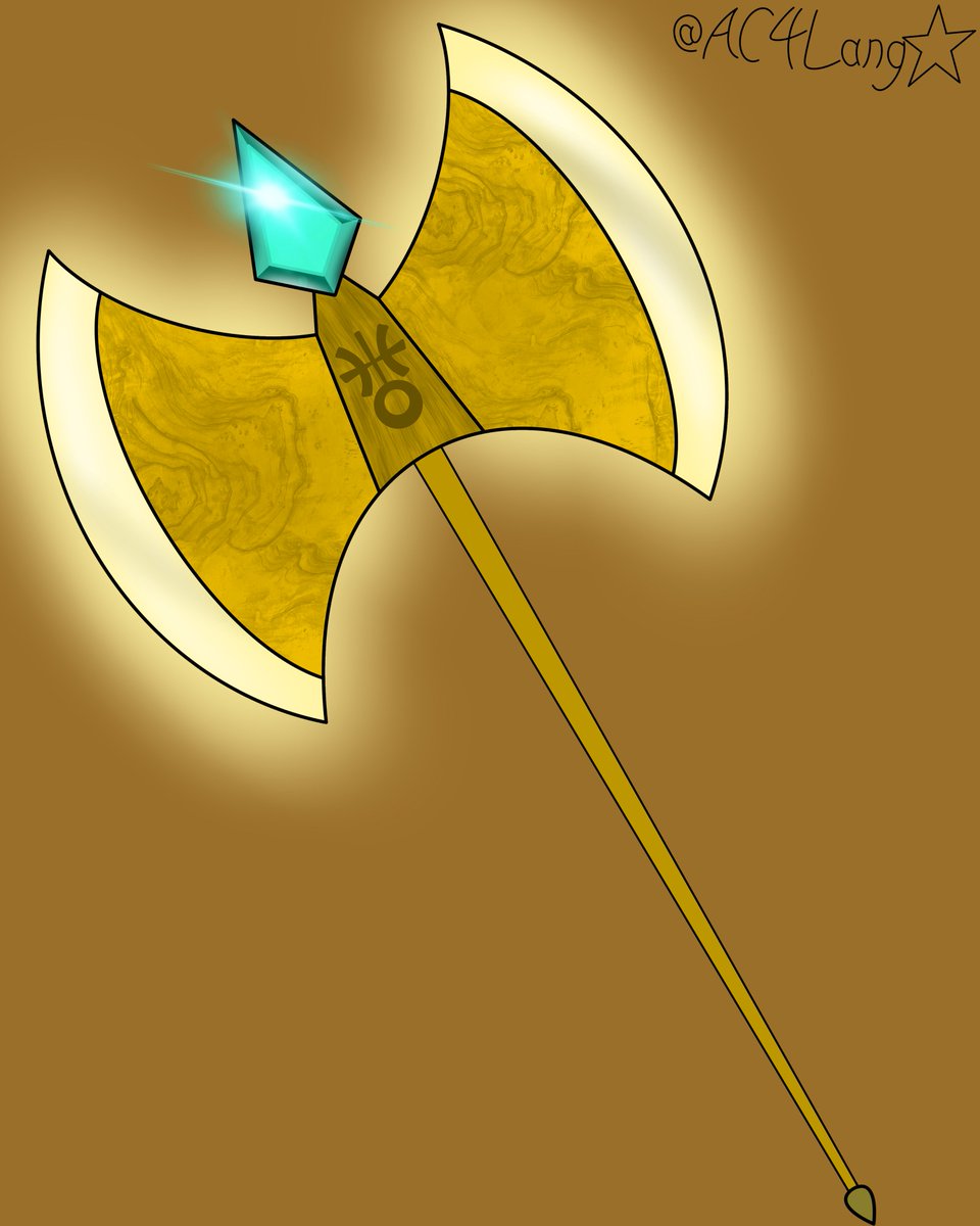 AC4Langstar's tweet photo. Behold, the Axe of Ouranos. A very powerful weapon that can control the Wind and wipe out anything in its path, Even a Giant Dragon. #RubyGillmanAU #AU #RubyGillman #RubyGillmanfanart https://t.co/8zaLBv60uO