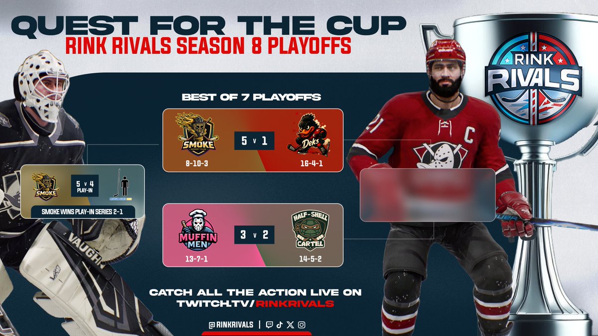 AND THEN THERE WAS FOUR!

It was a hotly contested play-in series that required all three games, every available player on both rosters, and several things that were definitely In The Game, but the Smoke boys came out on top in the end and will meet the Deks in the semifinals.