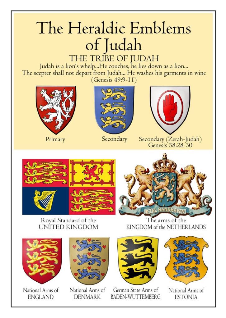 Did you know King David never had a six pointed star as claimed by the Jews and Judeo—Christian preachers? This is the authentic symbolism and heraldry of the Royal Tribe of Judah described in scripture…