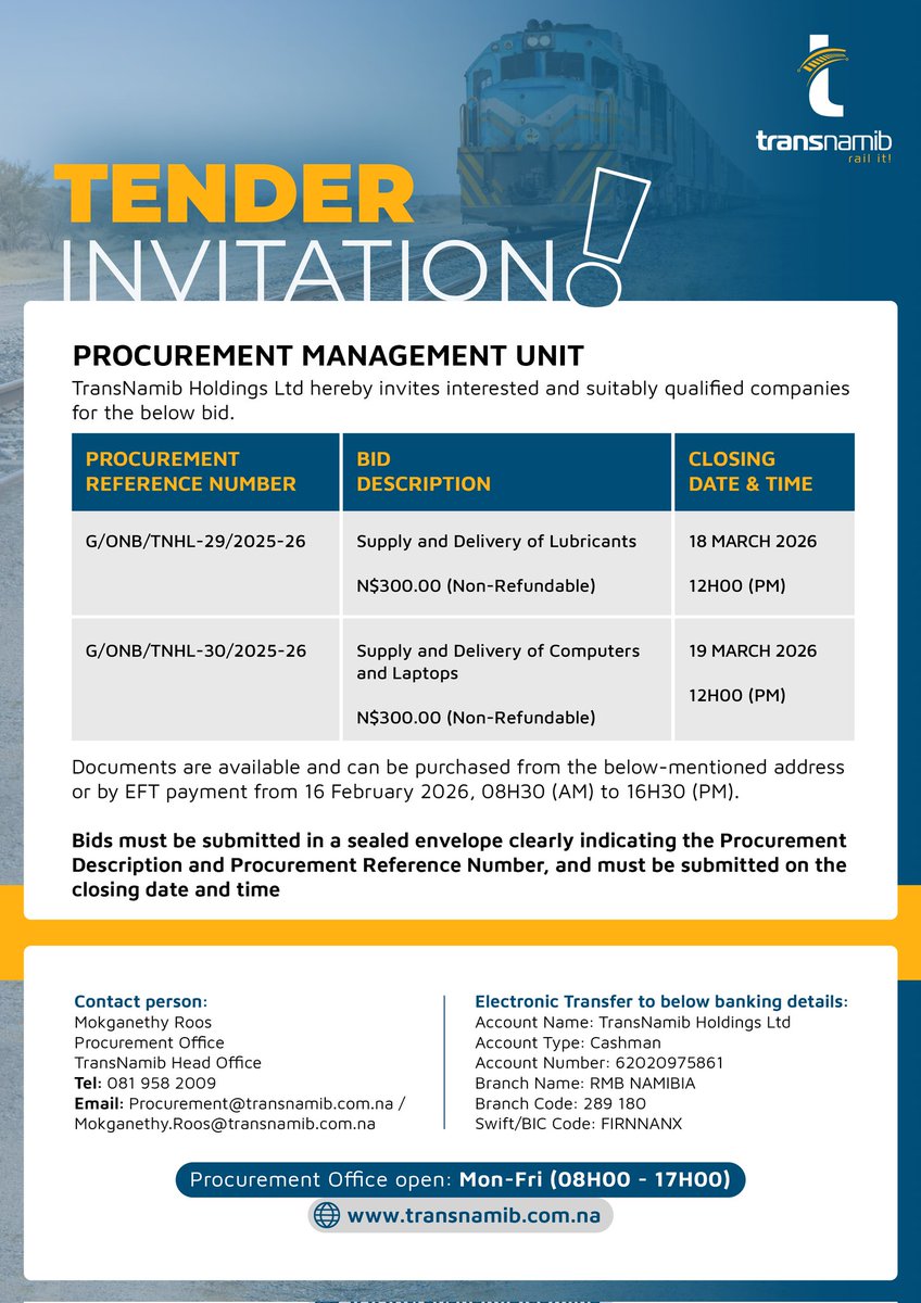 Transnamib Holdings Limited tweet media