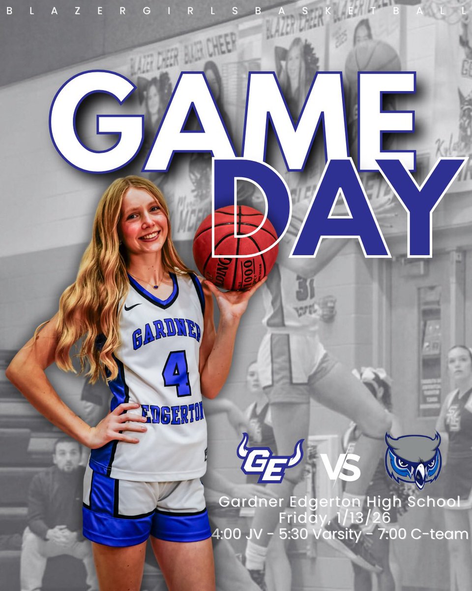 GEHSgirlsbball's tweet photo. 🏀🤘Game Day🤘🏀

🆚 Olathe West High School
📍Gardner Edgerton High School 
🗓️ Friday, 2/13/26
⌚️4:00 JV 
⌚️5:30 Varsity
⌚️7:00 C-team

Theme: 🩷Pink🩷 &amp; ❤️Red❤️

#makeembelieve #toGEther  @GEHSAthletics https://t.co/M9HRCdWks8