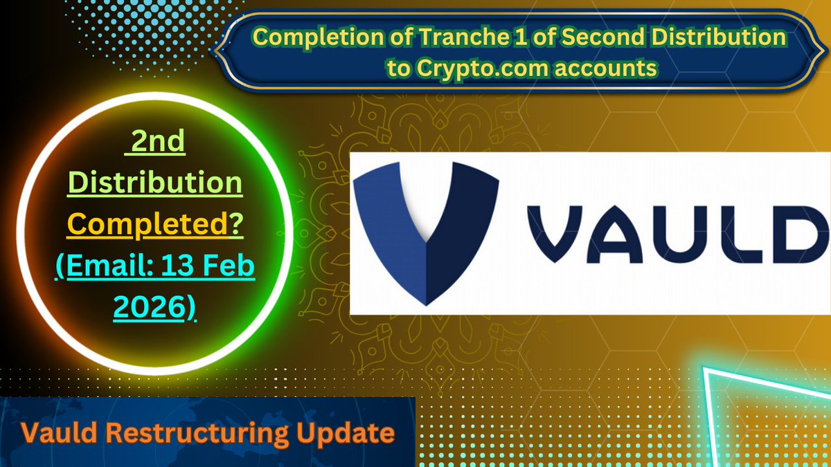 wegains_'s tweet image. 🚨VAULD 2nd Distribution: Completed, Pending or Delayed? | Crypto.com | #vauld #crypto #drezillion

youtu.be/Xg3e_EHBj_o

#GenshinImpact📷 #RajasthanRoyals #YuziShefaliStoryTV #TheConjuringLastRites #FameUpWithGalaxyF70e #ShatakTrailer #OutofThisWorld #niftycrash