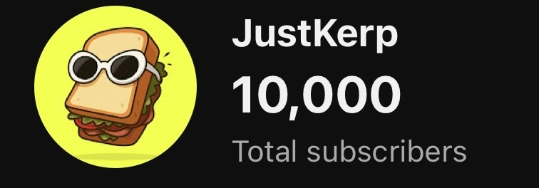 JustKerp's tweet photo. Thank you all for your support, this is truly surreal... 

If I told my younger self about this he'd probably say "Only 10k? It's been 10 years you loser, get a job" 

But younger me was a little bitch so ignore him... 

See y'all at 100k <3 https://t.co/ynn78vPYo1