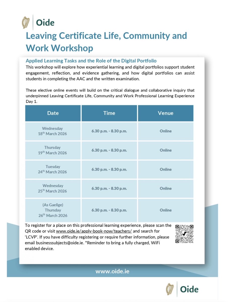 Oide Leaving Certificate Vocational Programme tweet media