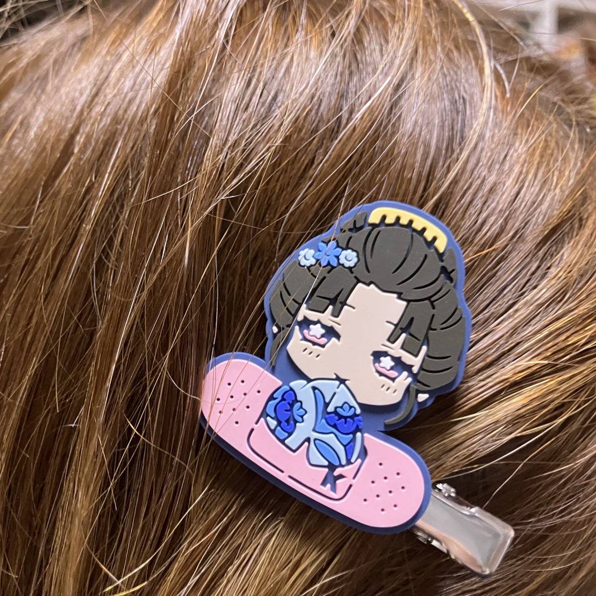 キャラばんちょうこうヘアクリップの恋雪ちゃん、旦那がゲットしてきて