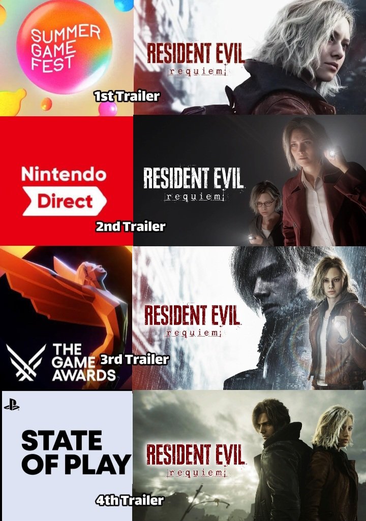 It seems Capcom gave every event a new Resident Evil trailer except for the Xbox event 🤣 And it all ended with the PlayStation event. 
#REBHFun #residentevilrequiem #LeonKennedy #graceashcroft #gaming #games