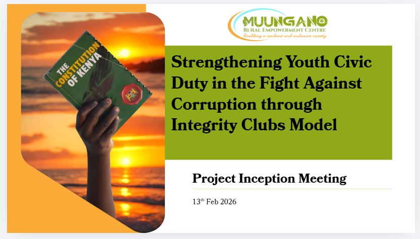 MuunganoCentre's tweet photo. “Integrity begins here, with me, with you &amp; with us.” A collective resolve as we officially started our journey towards Strengthening Youth Civic Duty in the Fight Against Corruption through Integrity Clubs Model under #TupiganeNaUfisadi (TUNU) project. @KAS_Kenya #WeAreMuungano https://t.co/G2HW9RnM8N