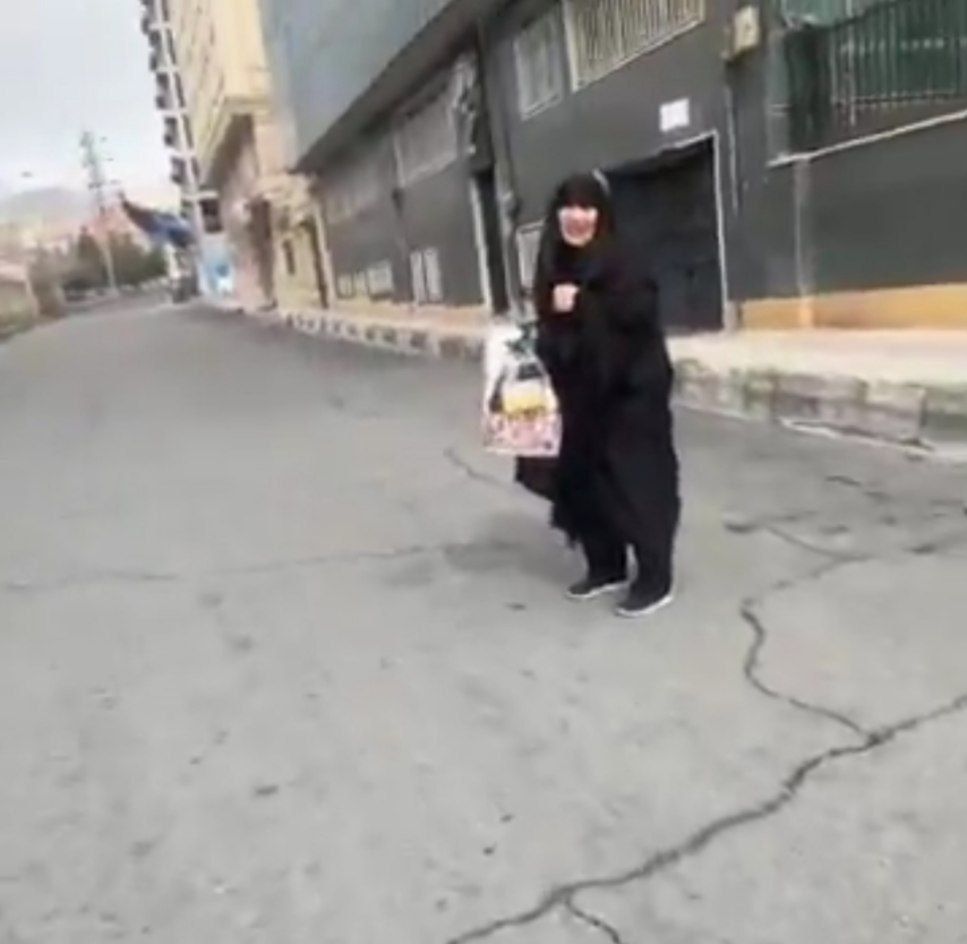 این یک نما از ویدیویی یک دقیقه ای است که الفاظ زشت تصویربردار، آن را غیرقابل انتشار کرده است. فارغ از اینکه این ویدیو تصویری عریان از مخالفان جمهوری اسلامی است، اما نهادهای امنیتی باید تصویربردار آن را پیدا کرده و تقاص این مادر مظلوم را از او بگیرند. وحشی گری نباید بی پاسخ بماند