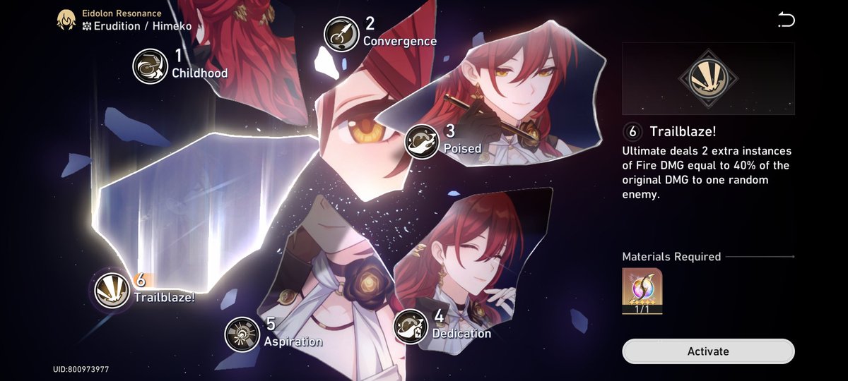 My first E6 character and it's a standard one. I've lost so many of my 50/50's, mostly at hard pity, to be able to attain this. 😭