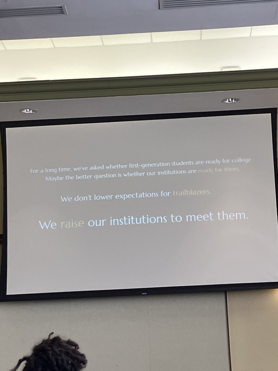 Thank you to <a href="/RowanUniversity/">Rowan University</a> for hosting the First Gen Symposium. I learned a ton yesterday and am excited for more today! #rowanfirstgen2026