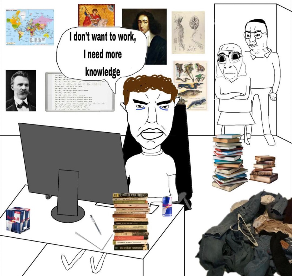 naatxss's tweet image. acabo de pagar la matrícula para mi tercera carrera estoy completamente infectada de titulitis