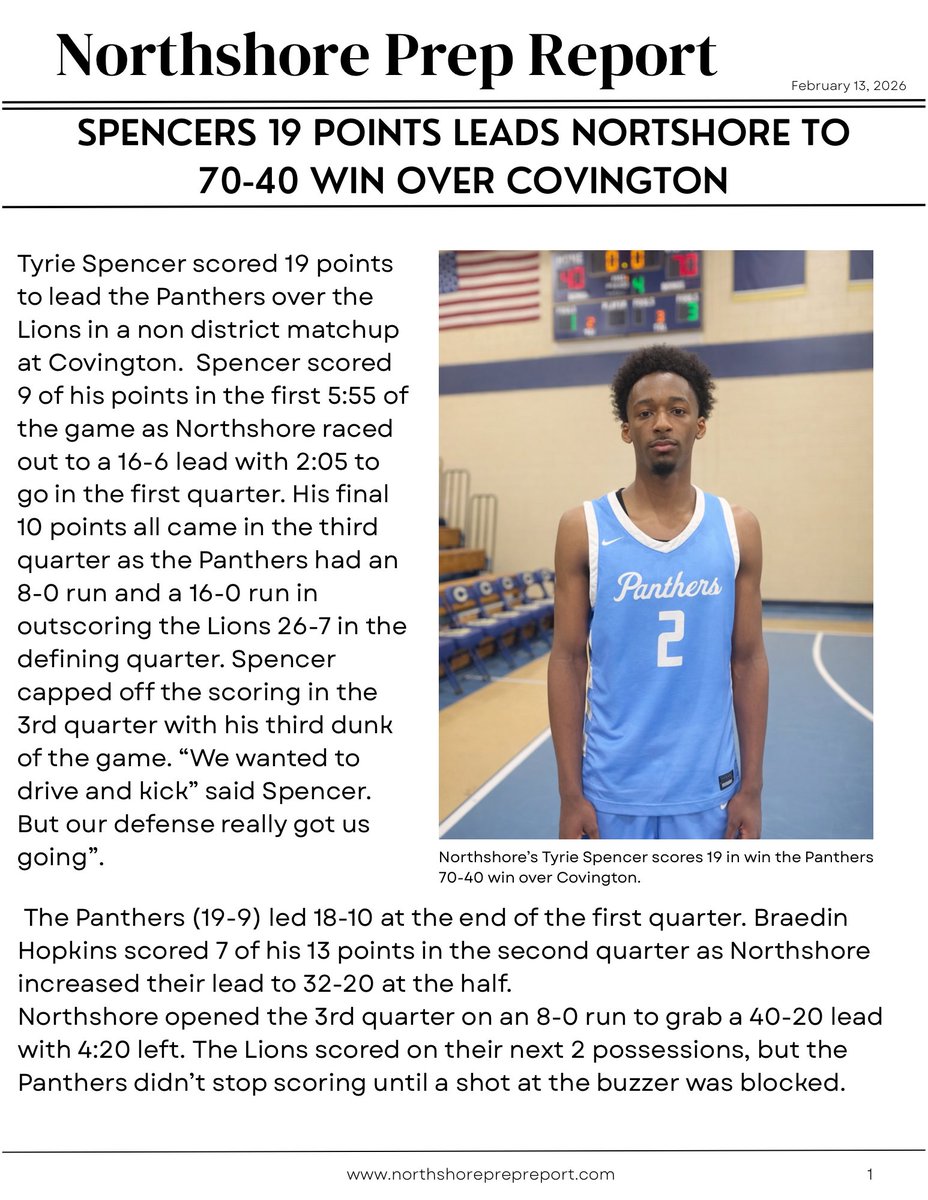 Northshore Prep Report tweet media