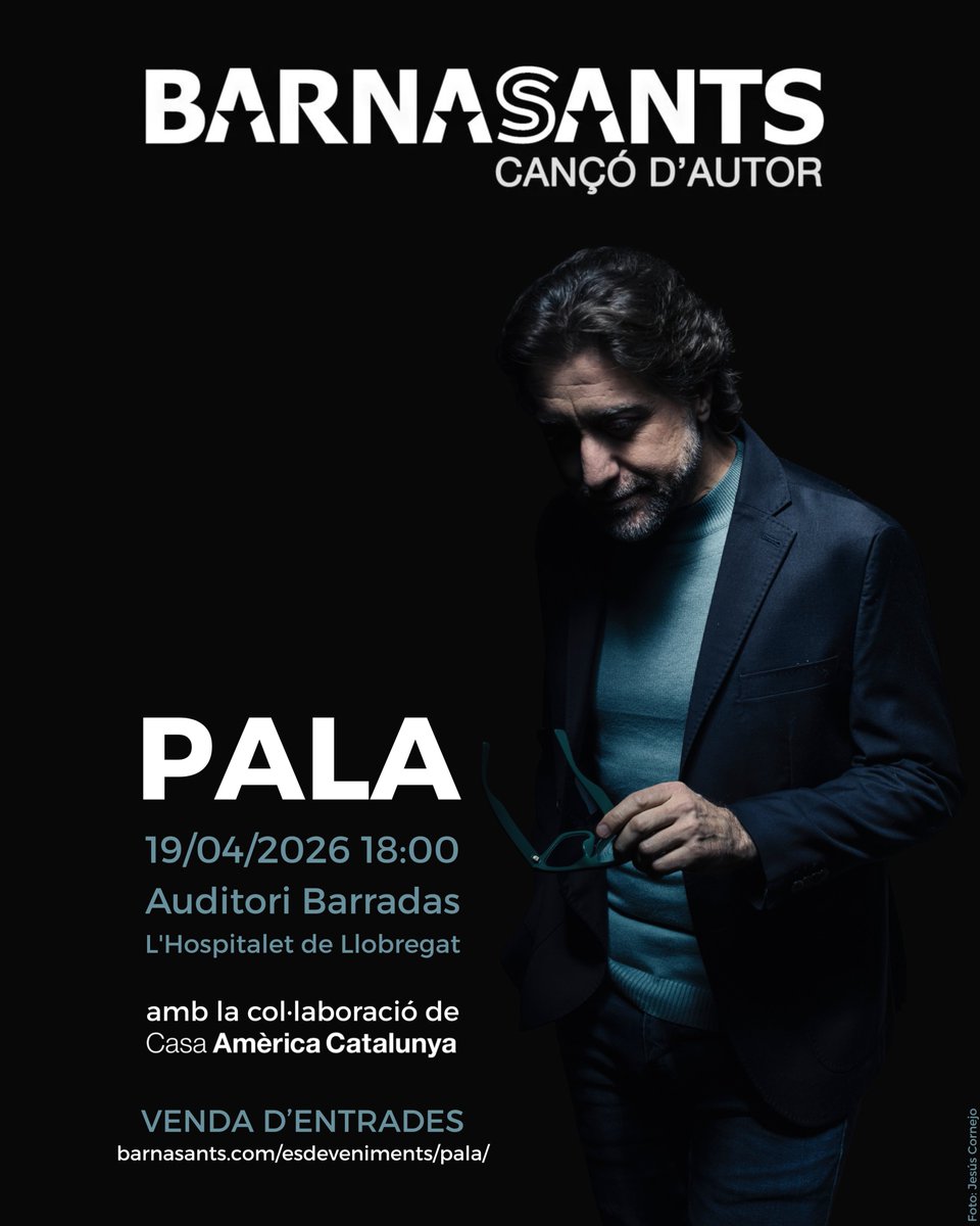 El Barnasants, con 30 años de existencia, es el más reconocido festival de canción de autor en las lenguas española y catalana. Qué alegría y qué ilusión regresar al Barnasants, esta vez bajo el abrazo de la Casa América Cataluña.
*
ENTRADAS EN
barnasants.com/esdeveniments/…