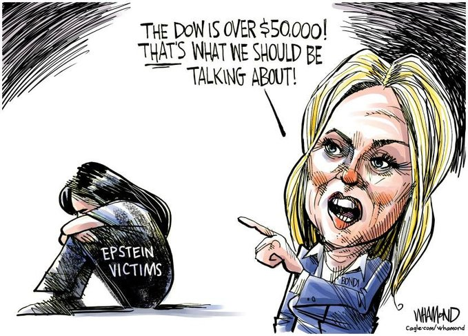 Pam Bondi pointing out her priorities