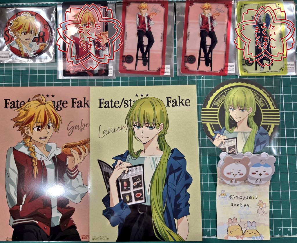 交換 譲渡】THEキャラCAFE Fate 缶バッジ クリアカード ブロマイド