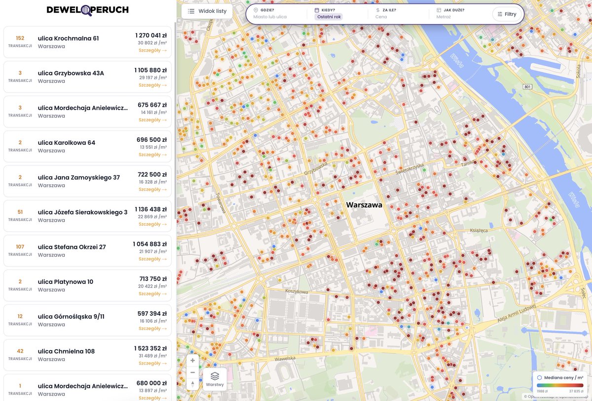 🇵🇱🦅 DEWELOPERUCH CAMPEÃO DO MUNDO 🦅🇵🇱

Czy piątek 13 jest dla Was pechowy?
Bo dla nas jest fantastyczny 🥰
Od dzisiaj dane z RCN są uwolnione!

A to oznacza, że jako pierwsi w Polsce publikujemy (etapami) pełne dane z RCN DLA CAŁEJ WARSZAWY.