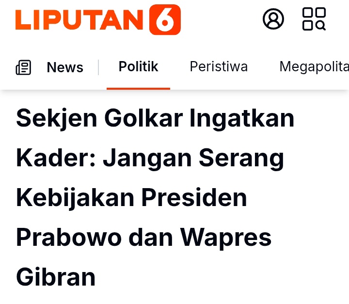 KerjaHasil_id's tweet image. Selama itu beri #kritik konstruktif, rakyat jg dukung. Tapi klo sudah menyerang, supaya terlihat kritis di forum, itu ga baeq. Palagi sampe sebut tukang bohong. Kata eyang di desa, Not Cool bruh! #golkar

liputan6.com/news/read/6278…