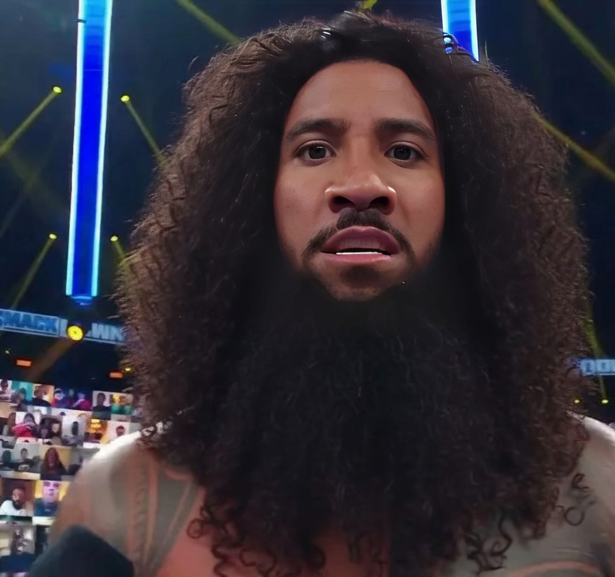 Jey Uso if he didnt cut his hair until he went 5 matches without Botching