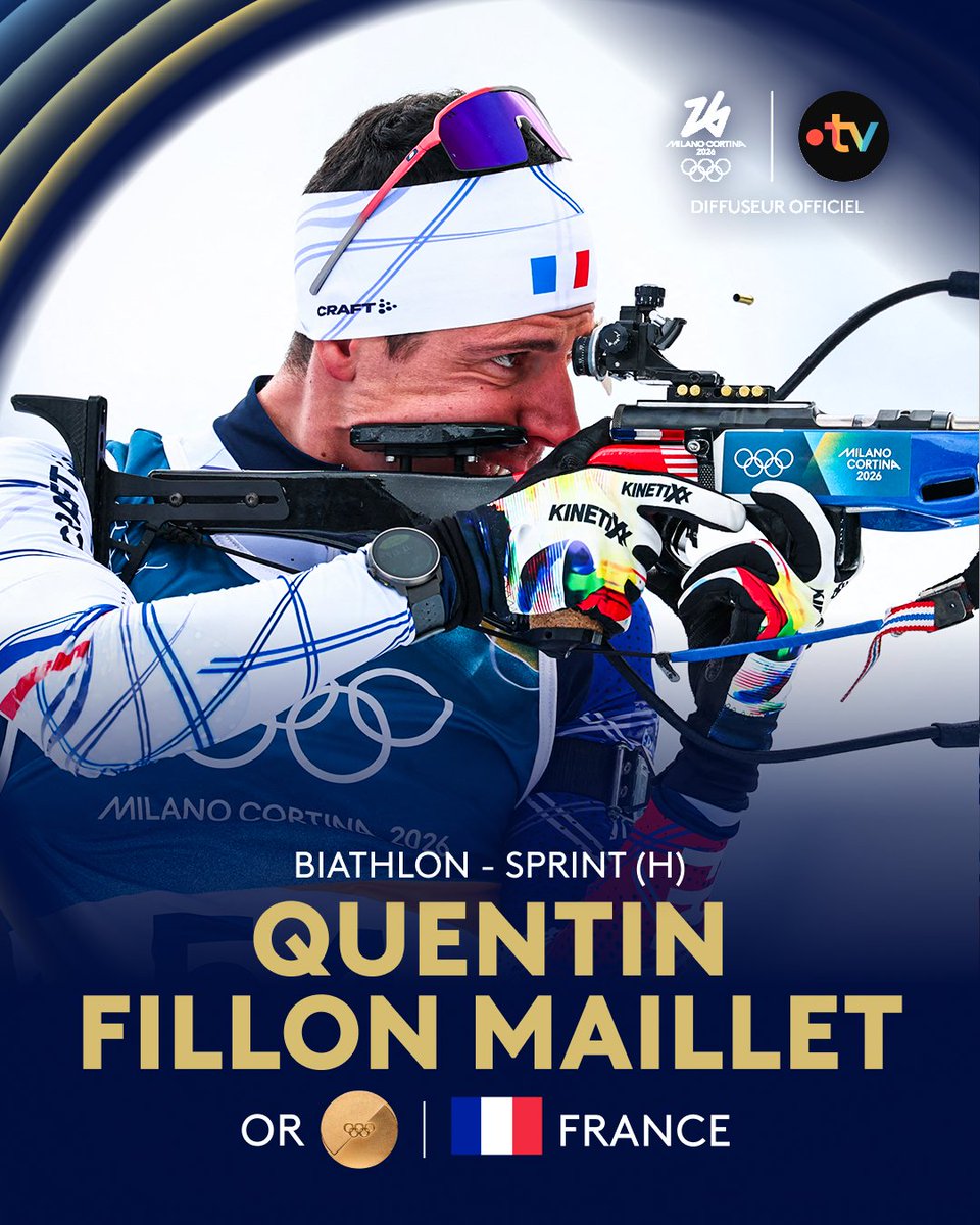 ❄️ #MilanoCortina2026 | 🥇 QUENTIN FILLON MAILLET CHAMPION OLYMPIQUE DU SPRINT !

🇫🇷 LE FRANÇAIS S'OFFRE SA 7E MÉDAILLE AUX JEUX D'HIVER, EXCEPTIONNEL !