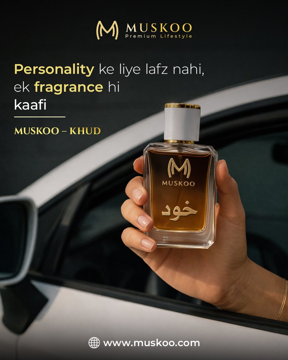 muskoobrand's tweet image. MUSKOO – KHUD:  Long-lasting oud fragrance — classy &amp;amp; bold impression.

🌐 muskoo.com
📲 WhatsApp: +92 312 5018588

#Muskoo #KHUD #OudPerfume #PerfumePakistan #LongLasting #LuxuryFragrance #SignatureScent #TrendingPerfume #ShopOnlinePK