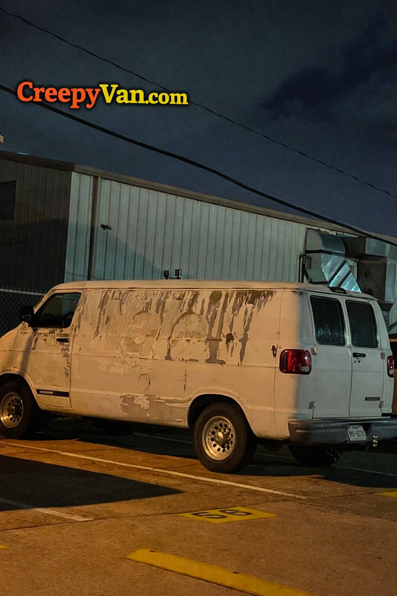 CreepyVan69's tweet photo. This lurker just sitting in the parking lot.... this is how horror movies start.  #horror #creepy #vanlife #nowindows https://t.co/7x9WmS83Th