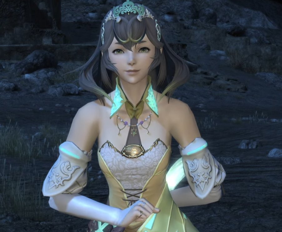 Terra_FF14's tweet image. 난 스펜의 이 인사법이 너무 이쁨. 뭔가 아담하면서 우하하고 기품있어보여