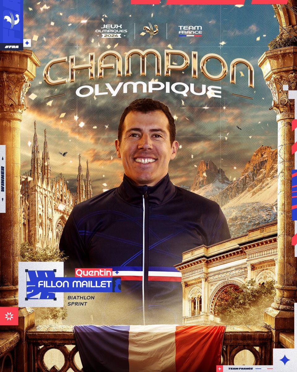 Quentin Fillon Maillet, CHAMPION OLYMPIQUE du sprint !!🥇

4e titre olympique, phénoménal sur le pas de tir (10/10) et monstrueux sur les skis 🇫🇷