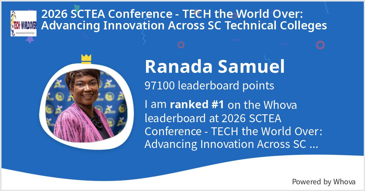 Ranada Samuel (PRC, CSSR, ACIR,CSMR) tweet media