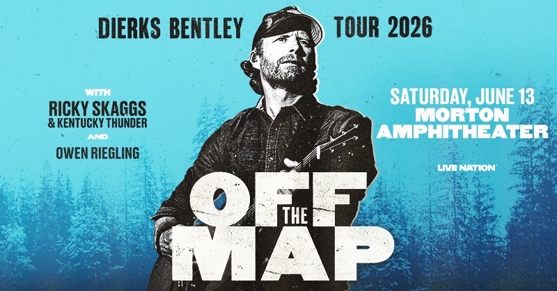 GET READY! 🤩 <a href="/DierksBentley/">Dierks Bentley</a> is coming to Morton Amphitheater on Sat 6/13 w/ <a href="/RickySkaggs/">Ricky Skaggs</a> &amp; <a href="/owenriegling/">Owen Riegling Music</a>!

Presale available exclusively to Live Nation All Access members. No password necessary. Join All Access today &amp; presale unlocks Thu, Feb 19 @ 10am: livemu.sc/4rJH1tH