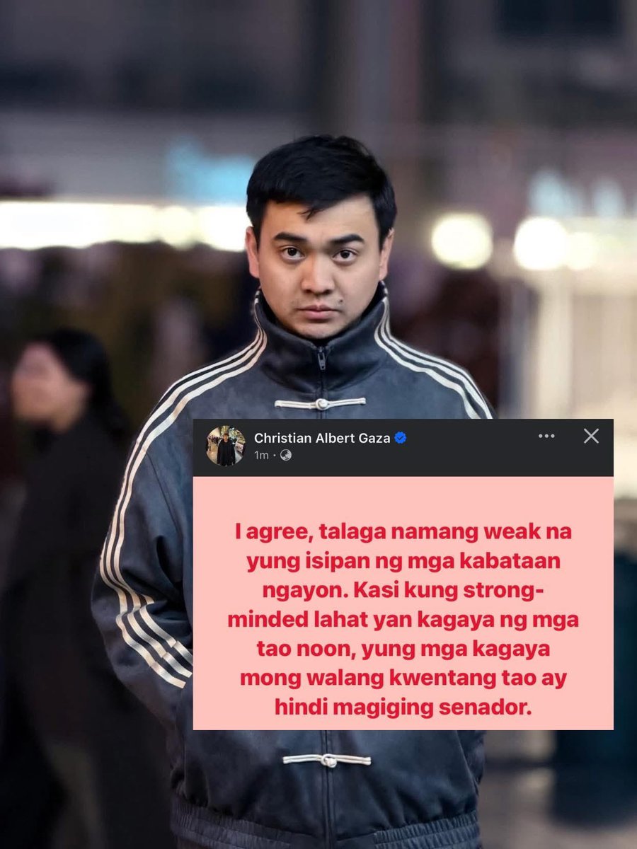 First time kung nag agree sa sinabi mo.