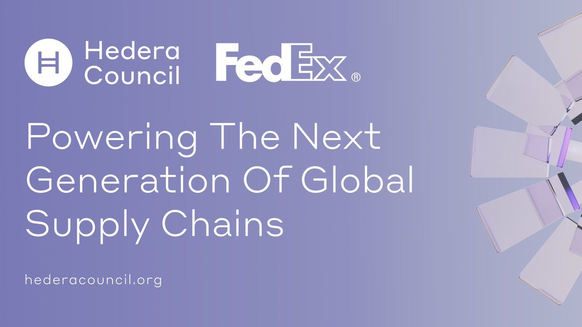 📢 Global logistics leader <a href="/FedEx/">FedEx</a> has joined Hedera Council.

FedEx brings deep operational expertise to help advance trusted digital infrastructure for global shipments. This will help securely verify shared shipment data across organizations and borders, reducing friction in