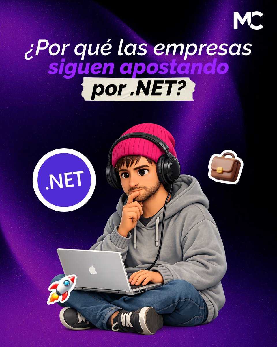 mitocode's tweet photo. ¿Por qué las empresas siguen apostando por .NET? 🤔. Descubre cuáles son estas razones 👇🏼

🚨 ÚLTIMOS DÍAS DE INSCRIPCIÓN: .NET 10 Full Stack
📆 Inicio: 18 de Febrero
📲 https://t.co/ffH3a4SUG6
.
#mitocode #programador #programacion #tecnologia #netfullstack #net #angular https://t.co/r0rIDof9EA