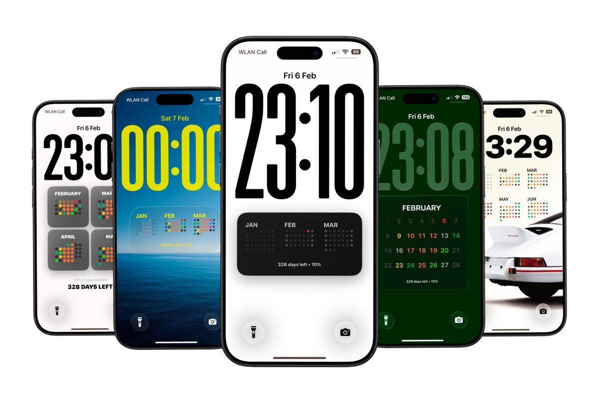 my new app is live 🚀

just launched Calendarly - 

it turns your real iPhone calendar into a Lock Screen wallpaper.
fully customizable.
100% on-device.
no accounts.

get it here (it’s free):
 getcalendarly.com

try it and send me a screenshot of your Lock Screen setup 👀