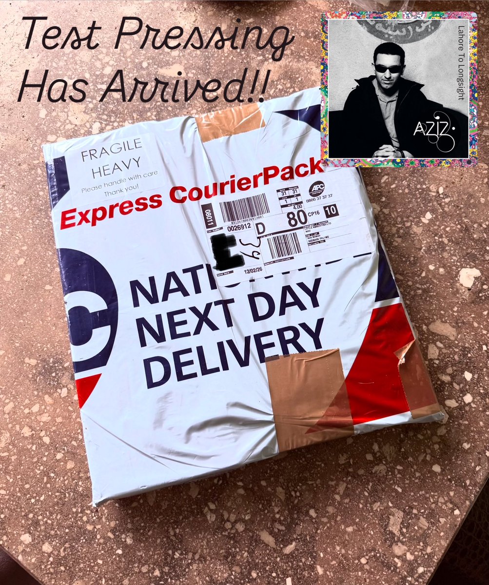 Test pressing 4 #lahoretolongsight has arrived! My double vinyl album for <a href="/recordstoreday/">Record Store Day</a> April 18th 2026 Maaan I’m excited! Thanks <a href="/SeabassVinyl/">Seabass Vinyl</a> #LittleAmberFish 
#LordOfTheStrings off to <a href="/waxandbeans/">Waxandbeans</a> give it a good listen, post later.
#recordstoreday #recordstoreday2026 #vinyl