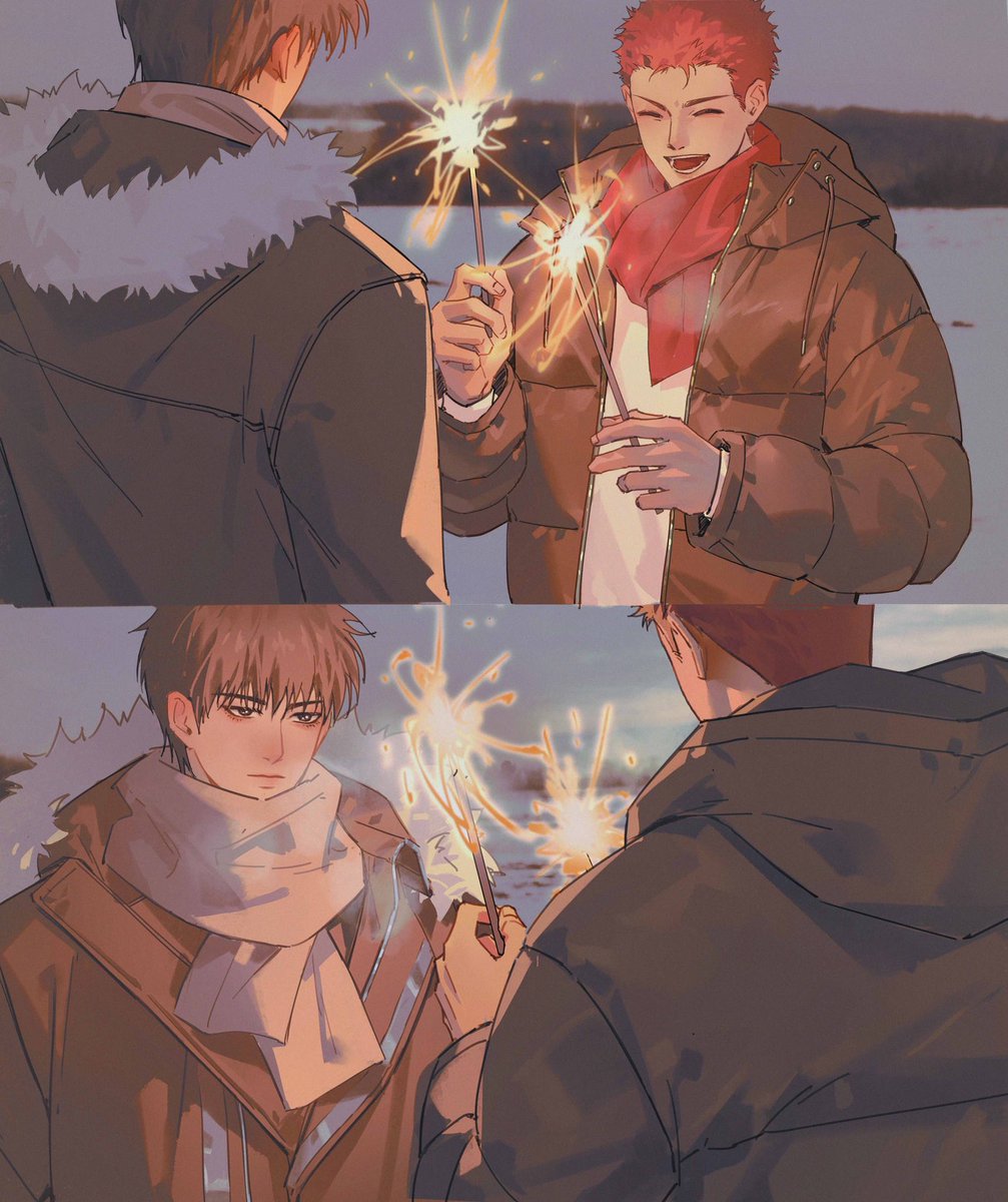 之前画的流花练习，情人节💌快乐