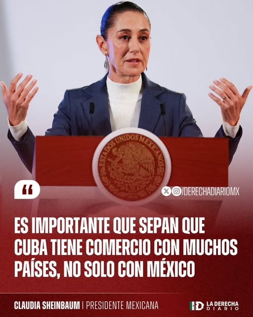 Claudia Sheinbaum les aclara el cerebro a todos los ZDM que viven culpando al "bloqueo de EEUU". Cuba siempre ha podido comerciar con todo el mundo. De hecho le debe a medio planeta porque no producen nada y no tiene nada que exportar, salvo habanos.