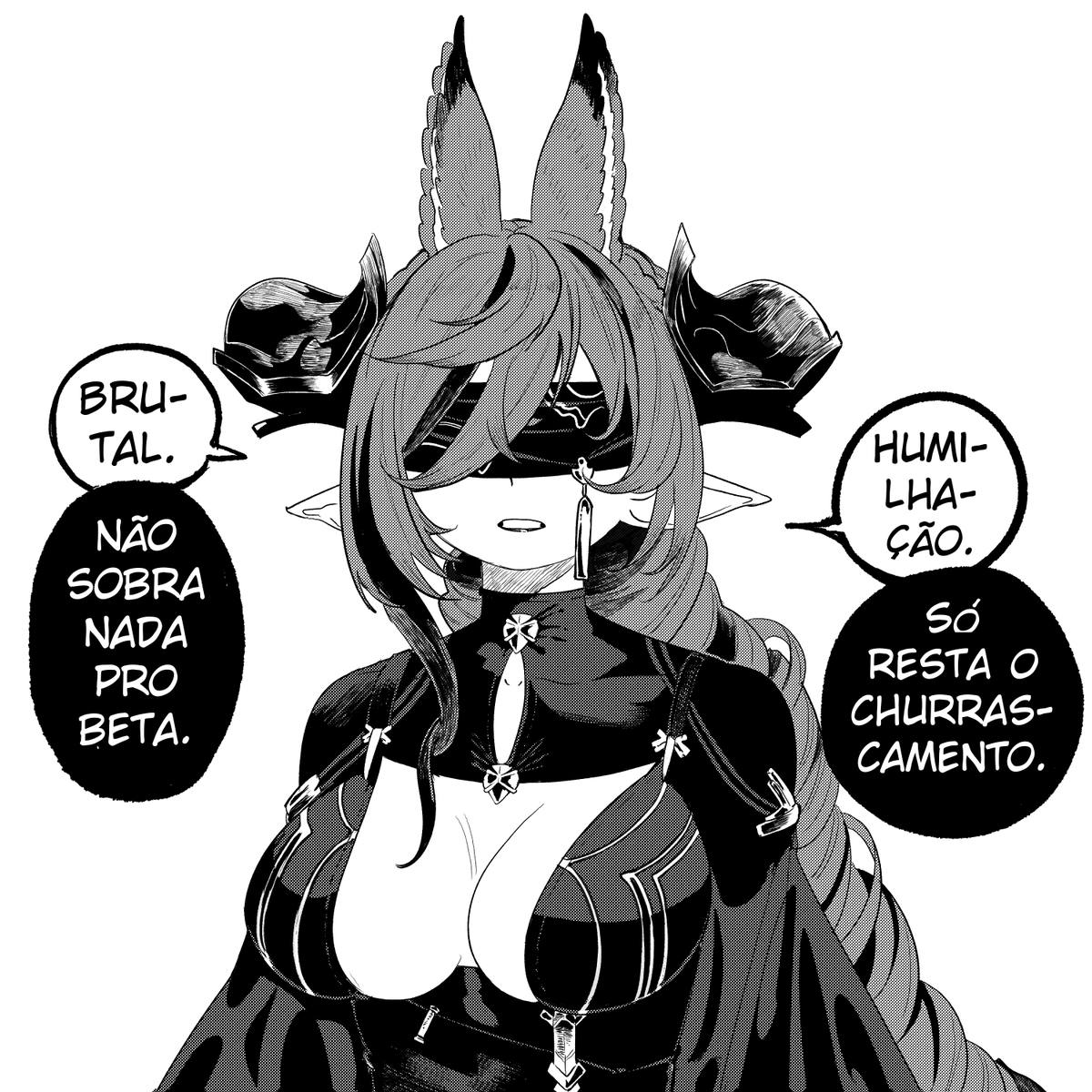 Era pra ser um desenho rápido mas eu tô desenhando a porra dum boneco de Granblue Fantasy, é claro que essa merda não vai ser rápido