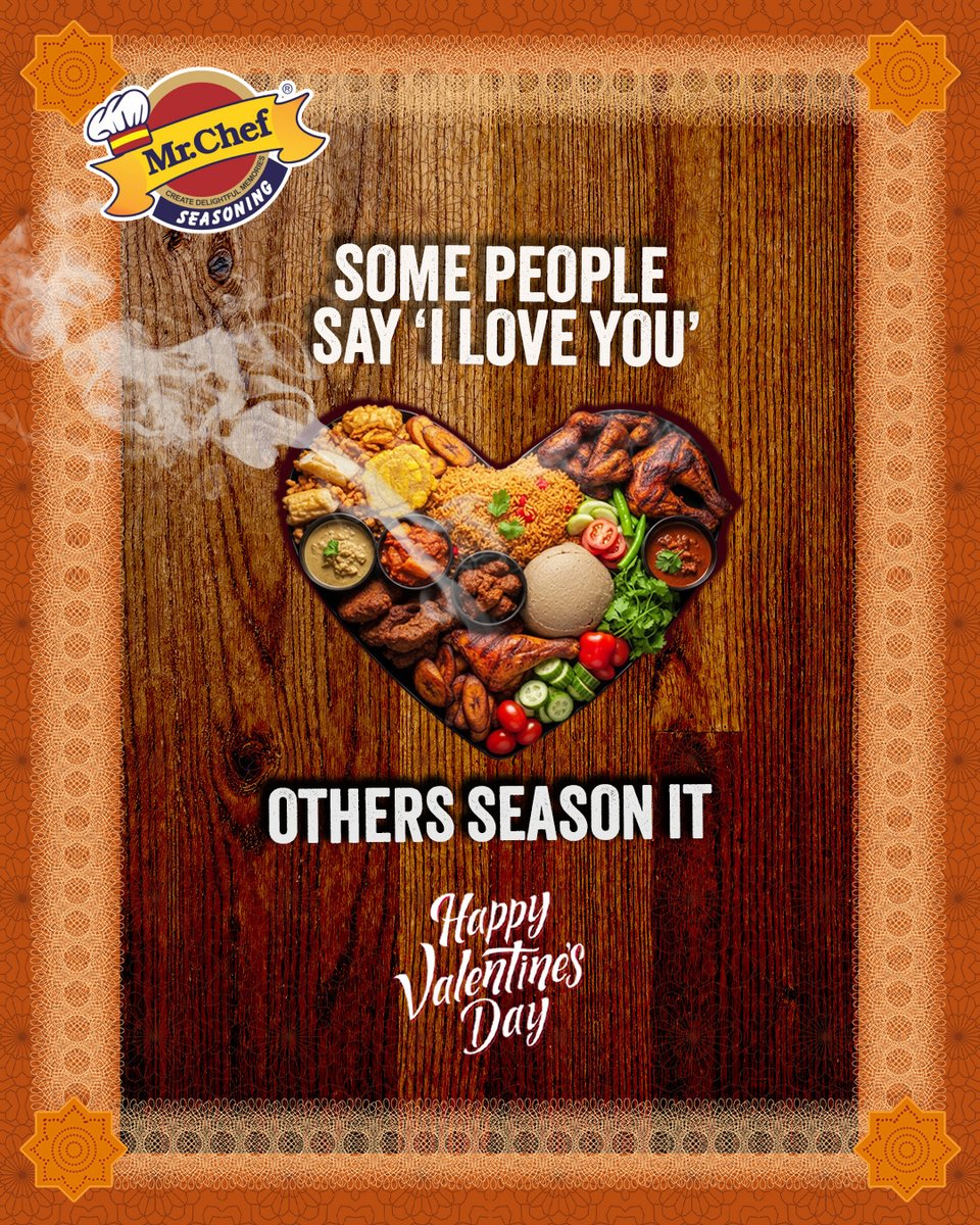 MrChefNigeria's tweet photo. Because the real 'I love you' is on the plate.

#MrChef #HappyValentinesDay #ValentinesWithMrChef https://t.co/cptaTDnhYU