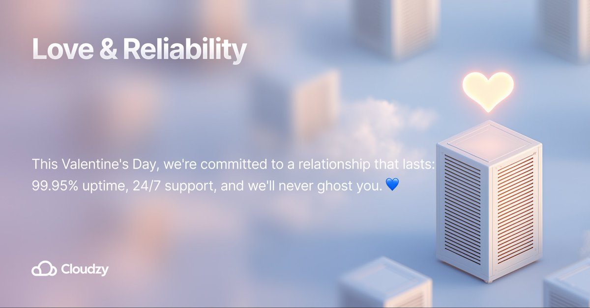 cloudzyvps's tweet photo. Roses are red, violets are blue, our servers are stable, and our latency is low too.
Happy Valentine's Day from your most reliable match! ☺️❤️
#Cloudzy #ValentinesDay https://t.co/fXQ0vtytxZ