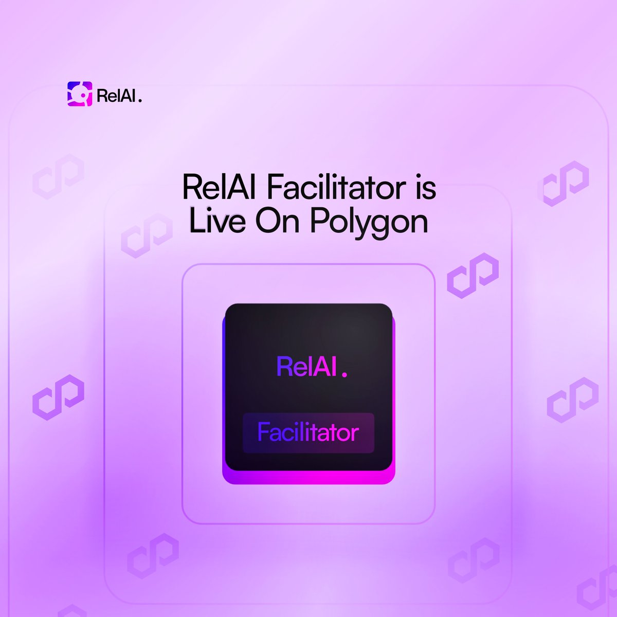 We're excited to announce that RelAI facilitator is live on Polygon!

From now on, users can use our facilitator for their USDC payments on <a href="/0xPolygon/">Polygon | POL</a>.

For further information:

relai.fi/blog/polygon-i…