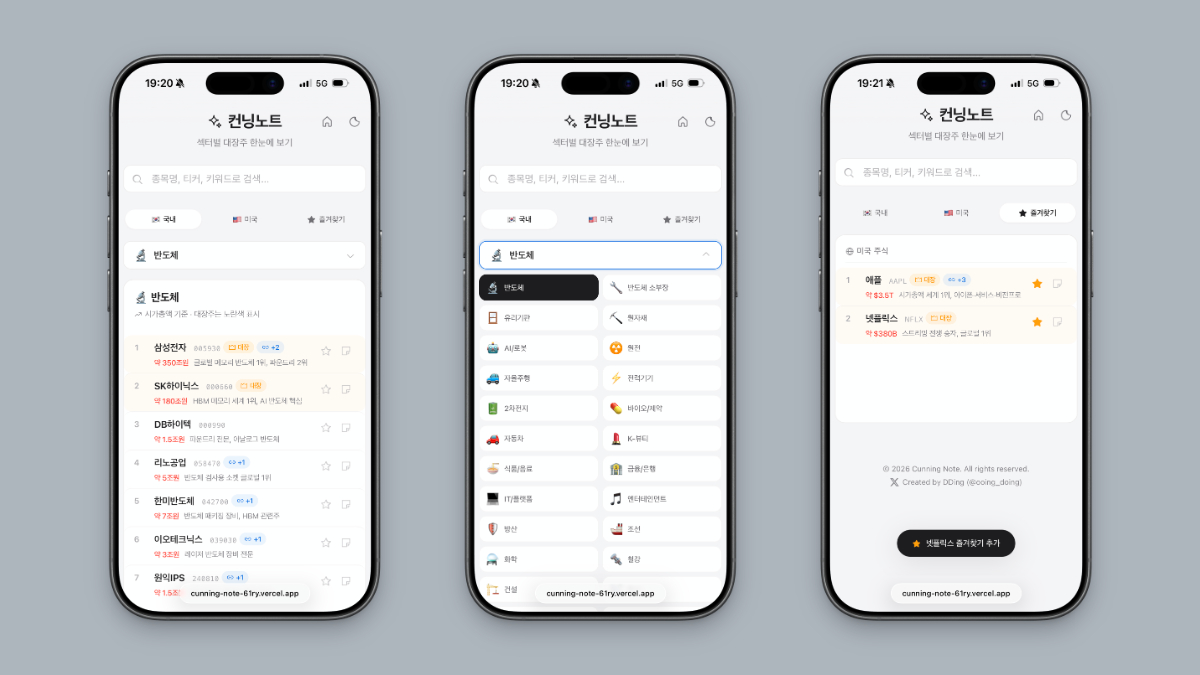 ooing_doing's tweet image. 섹터별 컨닝노트 👀
순환매를 따라가고 싶은 햇내기의 컨닝노트 ver.2
- 다크모드 지원
- 종목 이름으로 검색 가능
- 추후 지수 및 실시간 시세 반영 예정

🔗 buly.kr/28uwfeS