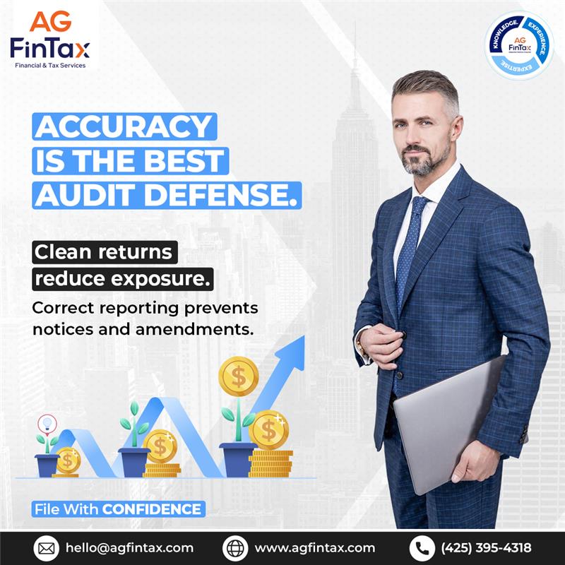 ag_fintax's tweet photo. Accuracy is the best audit defense.

Clean, well-prepared tax returns reduce exposure. Correct reporting helps prevent notices and costly amendments.

File with confidence.

🔐 Get started today: https://t.co/hEy9i5B75u

#AGFinTax #TaxCompliance #AuditDefense #SmartFiling https://t.co/nuufxlA5Ap