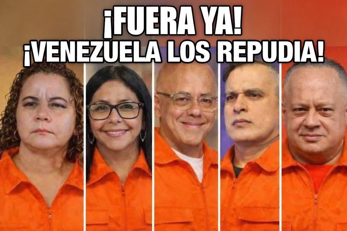 ZFrandjian39338's tweet photo. ¡FUERA YA!  ¡VENEZUELA LOS REPUDIA!  ¡FUERAAA! https://t.co/UIjtiAUcUS