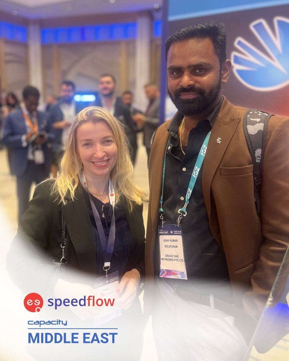 Speedflow's tweet photo. Another successful chapter at Capacity Middle East 2026 in Dubai. Our Senior Voice Account Manager, Nina Terletska, held a series of highly productive meetings — reconnecting with long-standing partners and building relationships with new ones.
#CapacityME #SpeedflowTeam https://t.co/NHBPbAUoxp