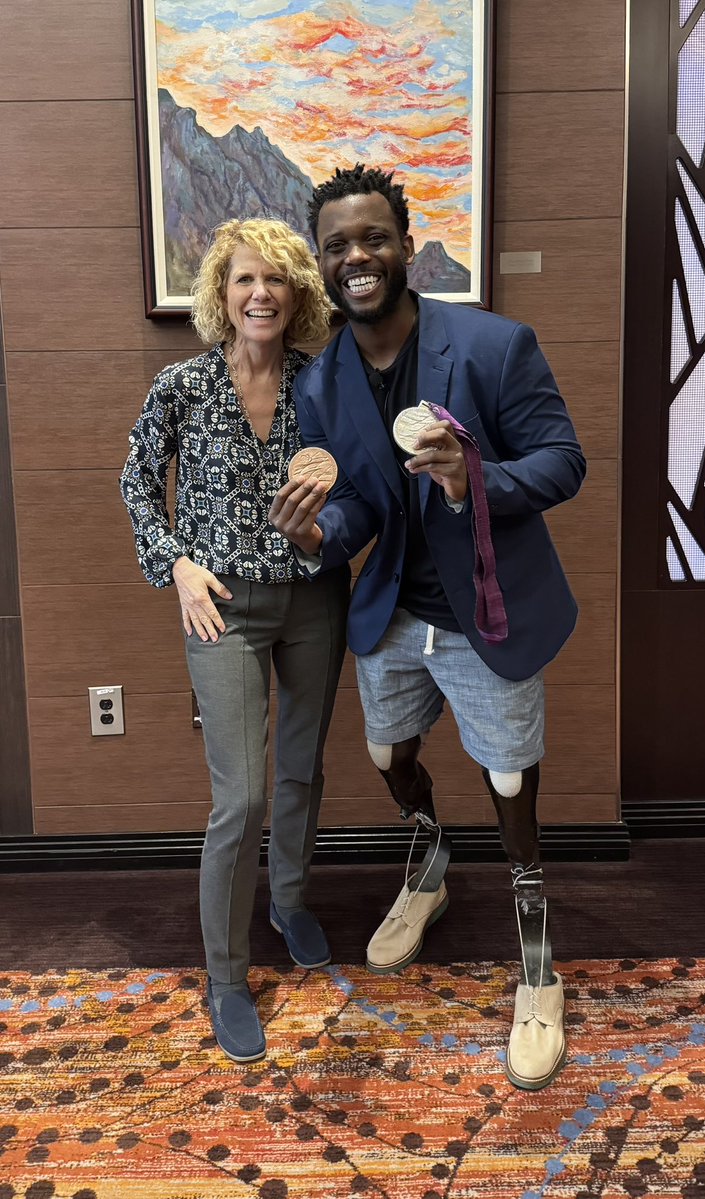 ConferenceEvent's tweet image. With the Olympics underway, awesome to have our Gold medal keynote speaker inspire all attendees today!